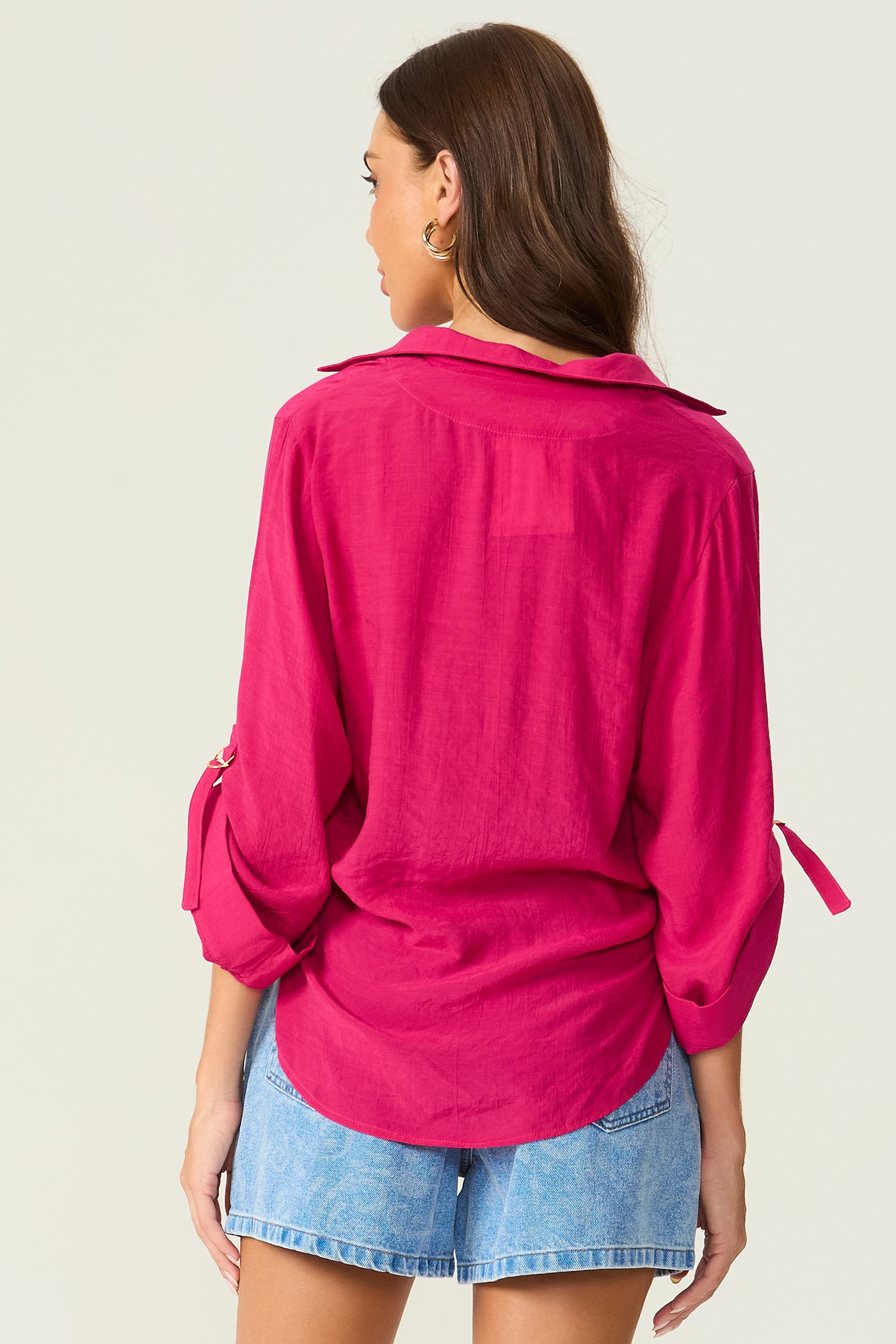 Camisa amarração rosa Fato Básico