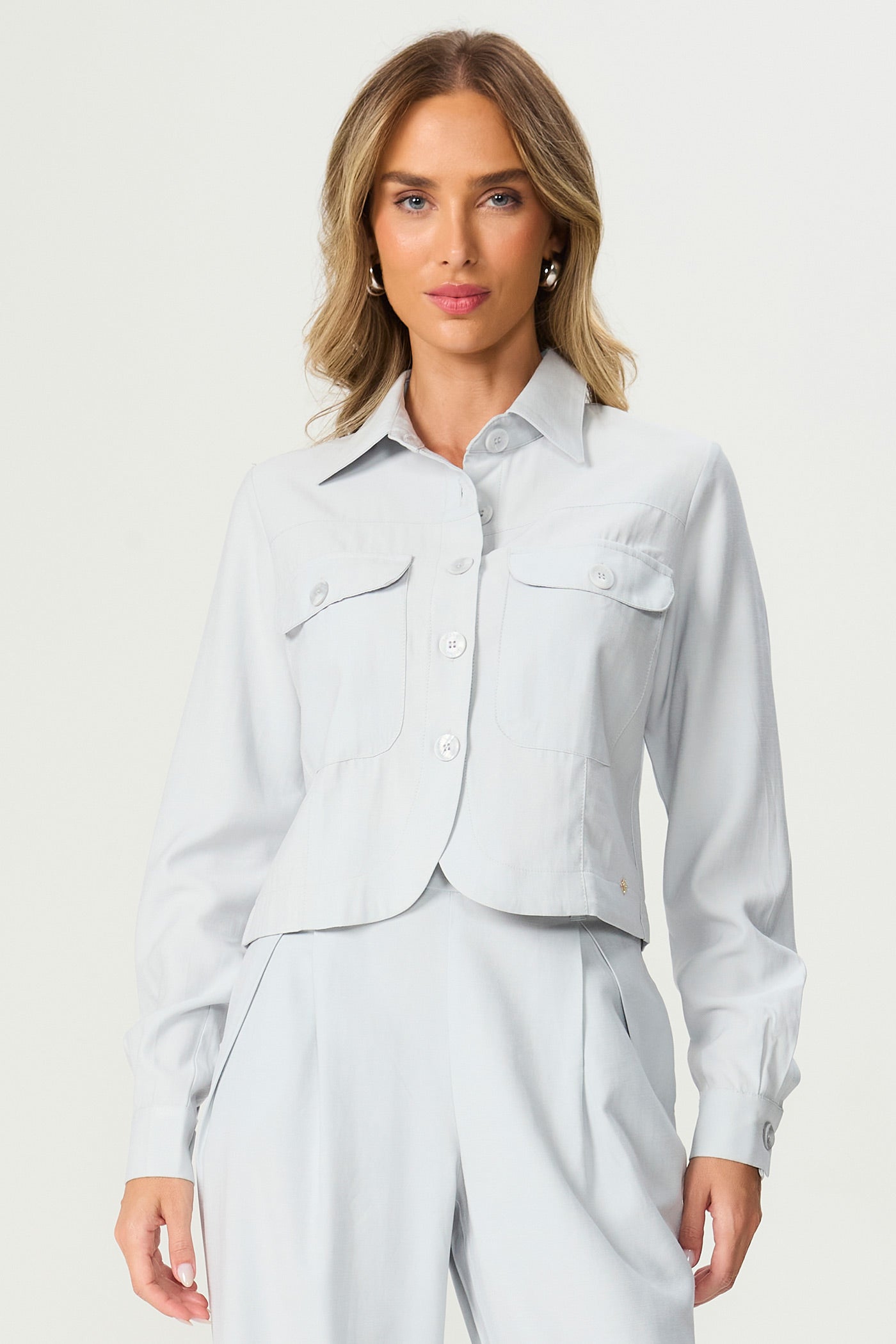 Camisa manga longa gelo Fato Básico