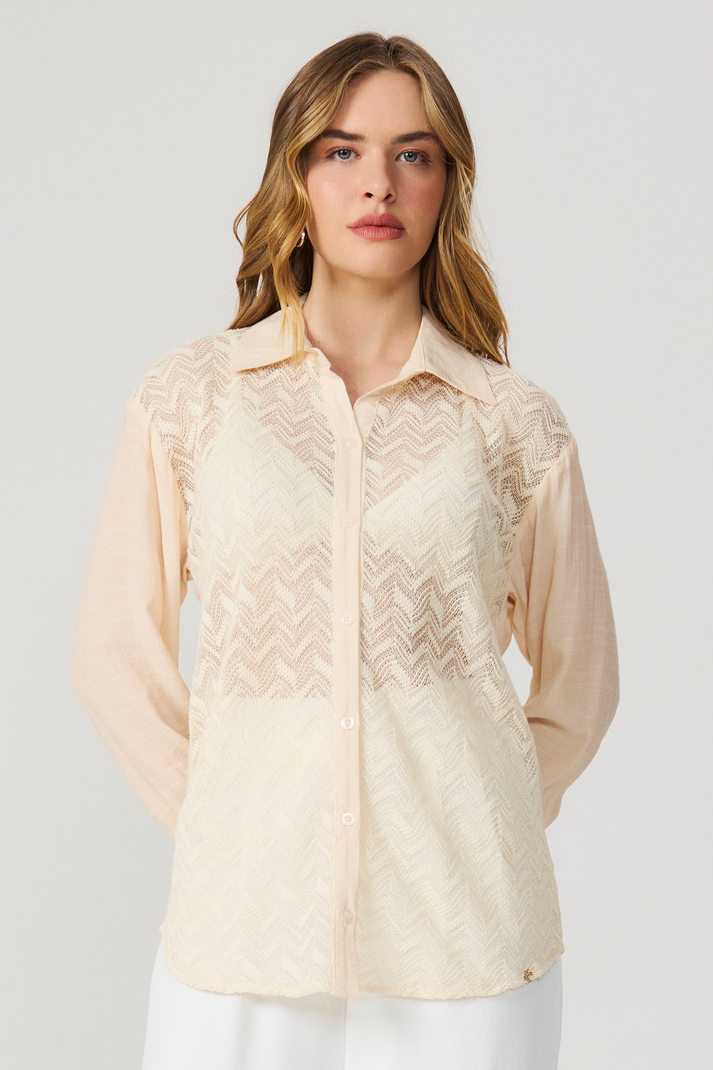 Camisa crochet Fato Básico