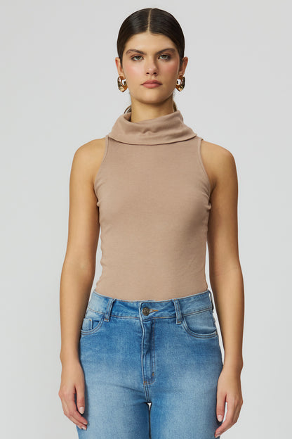 Blusa gola alta nadador Fato Básico