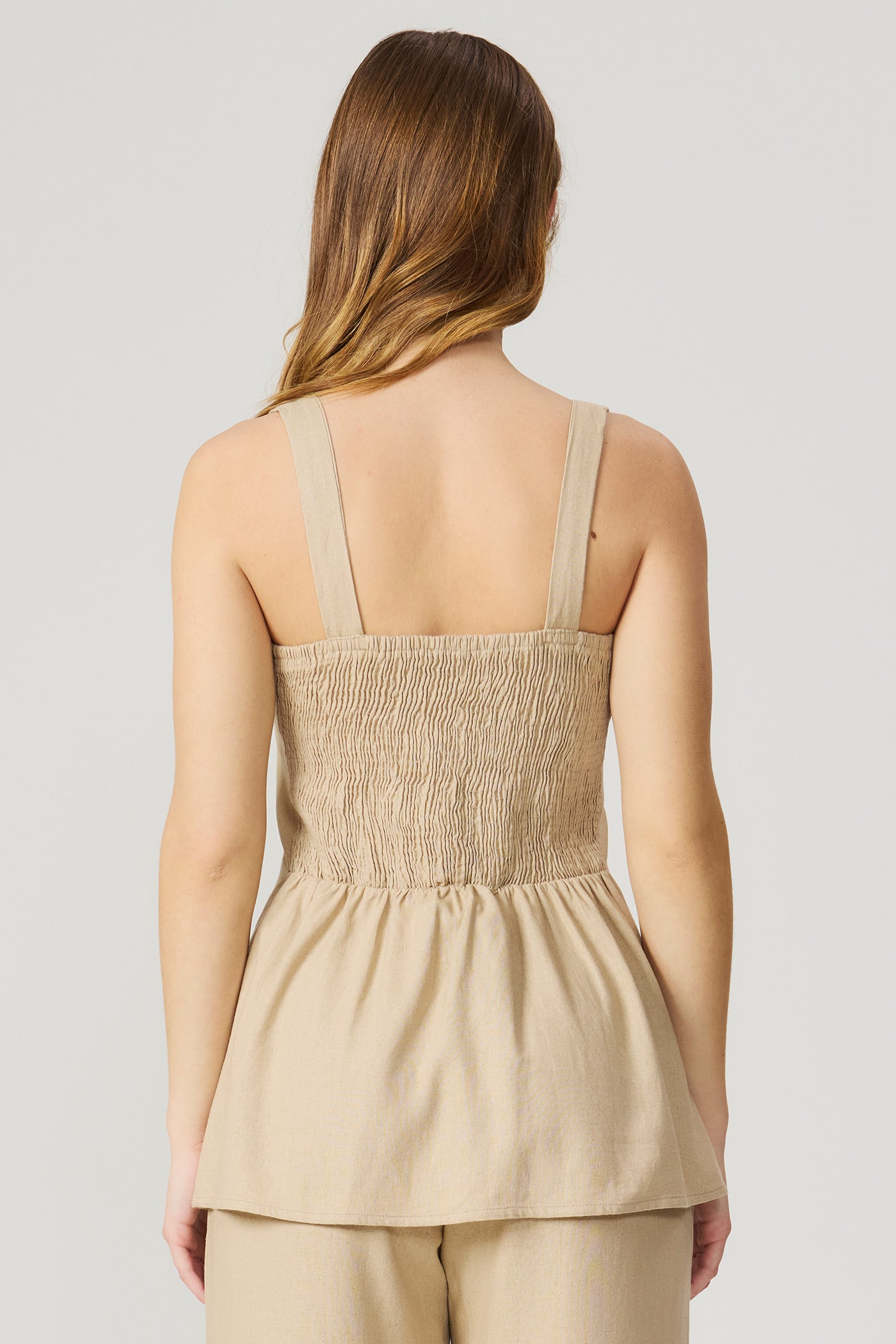 Blusa de linho alongada Fato Básico