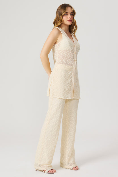 Blusa alongada crochet Fato Básico