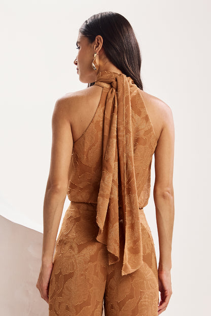 Blusa frente única caramelo Fato Básico