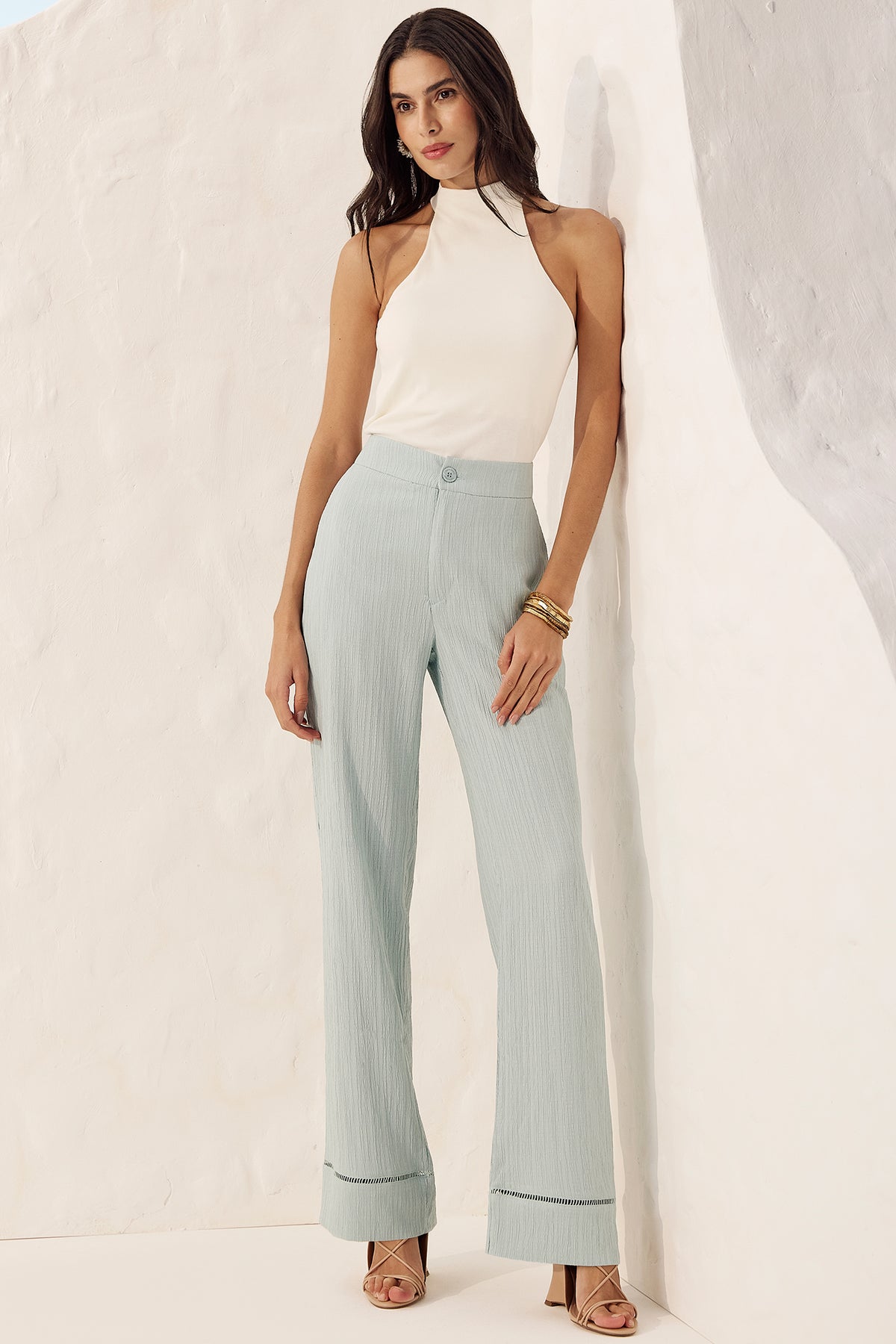 Blusa gola alta ribana Fato Básico
