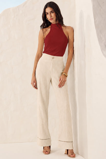 Blusa gola alta ribana Fato Básico