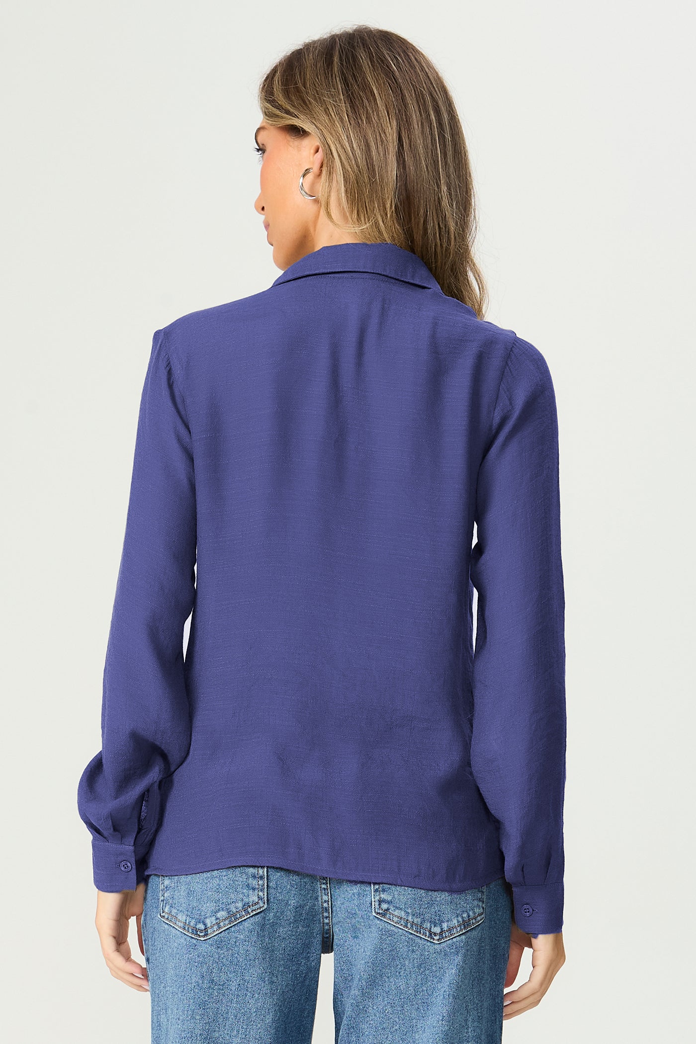 Camisa manga longa marinho Fato Básico