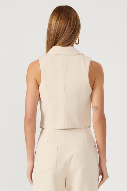 Colete alfaiataria aveia Fato Básico