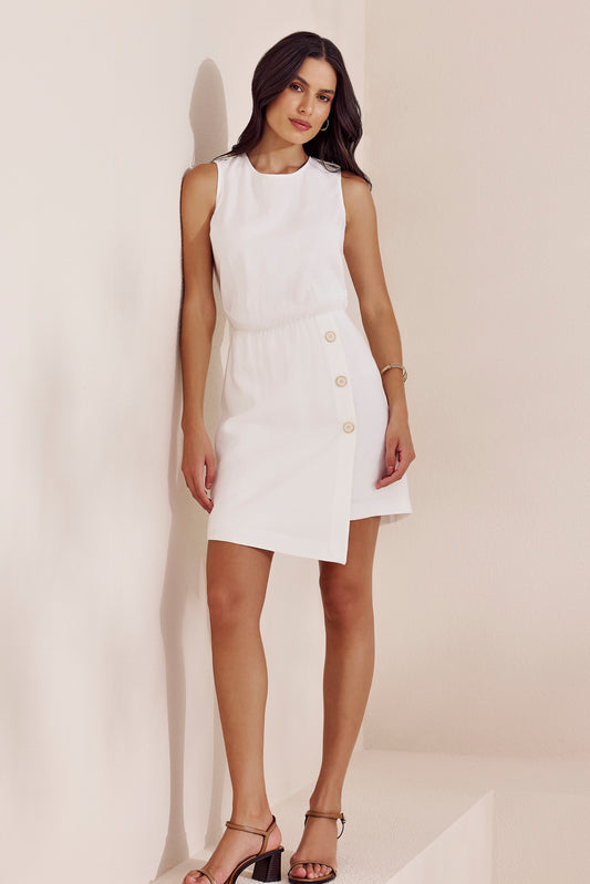 VESTIDO DETALHE MARTINGALE SAIA COM PONTA