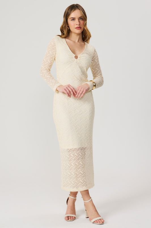 Vestido crochet Fato Básico