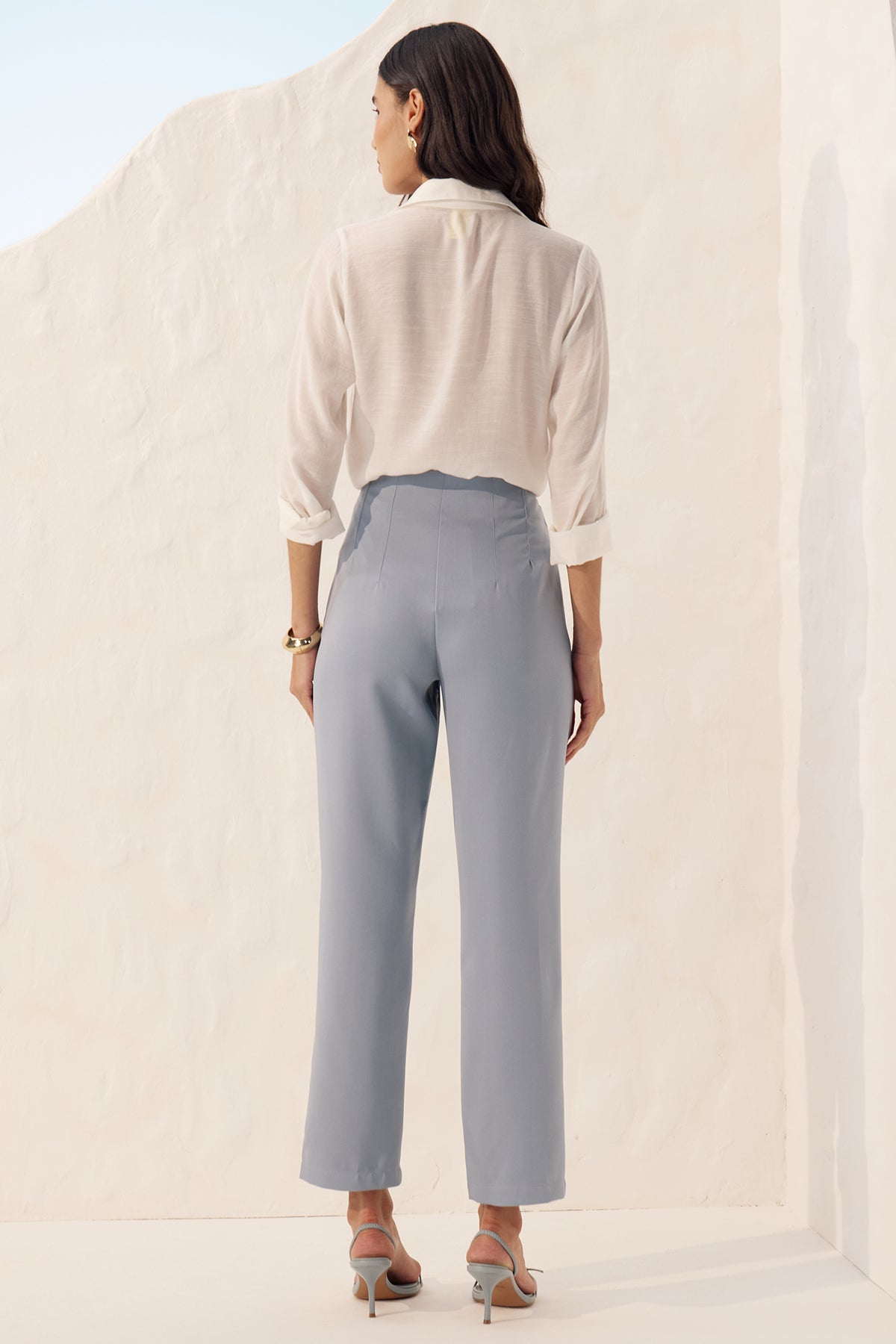 Calça alfaiataria com bolso Fato Básico