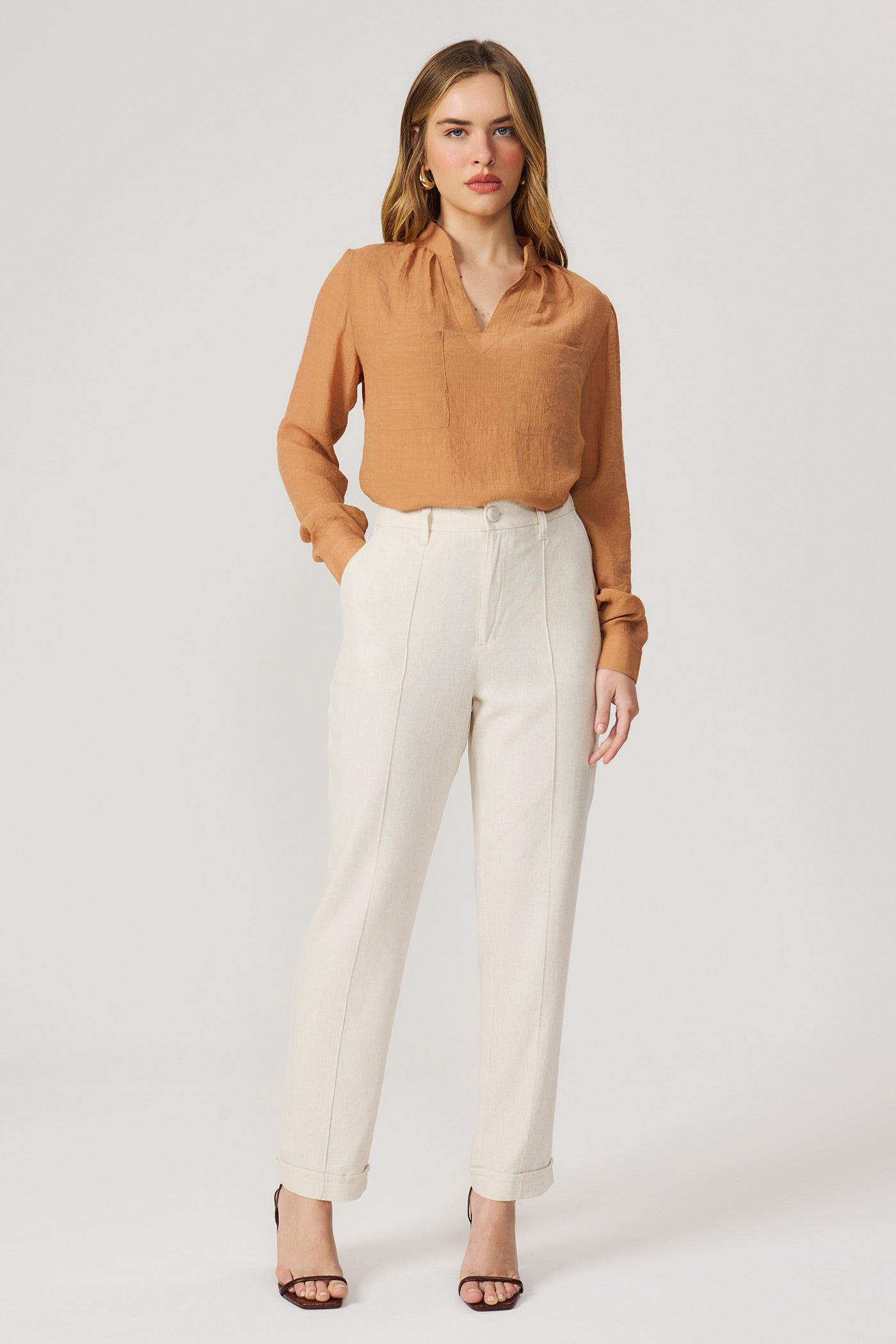 Calça jogger linho natural Fato Básico