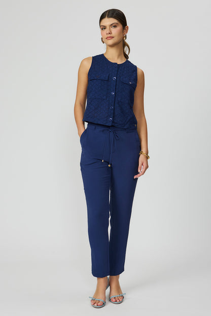 Calça jogger marinho Fato Básico