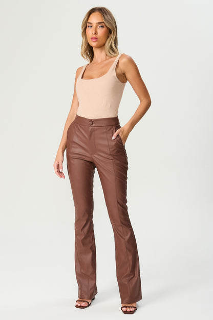 CALCA COURO SINTETICO BOOTCUT