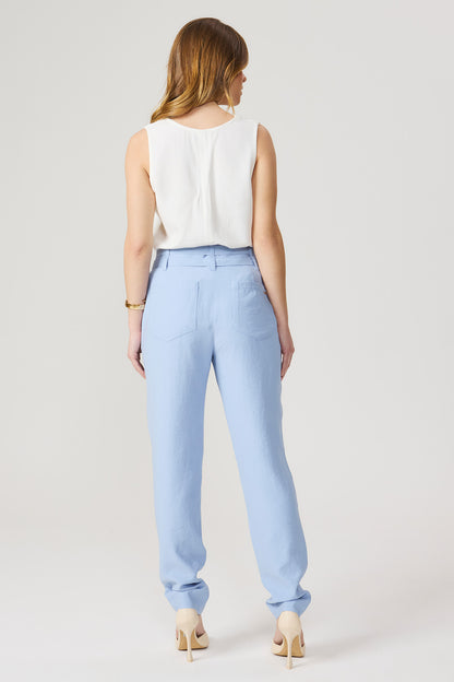 Calça jogger com cinto azul Fato Básico