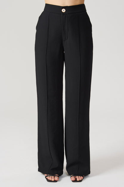 Calça wide preta Fato Básico