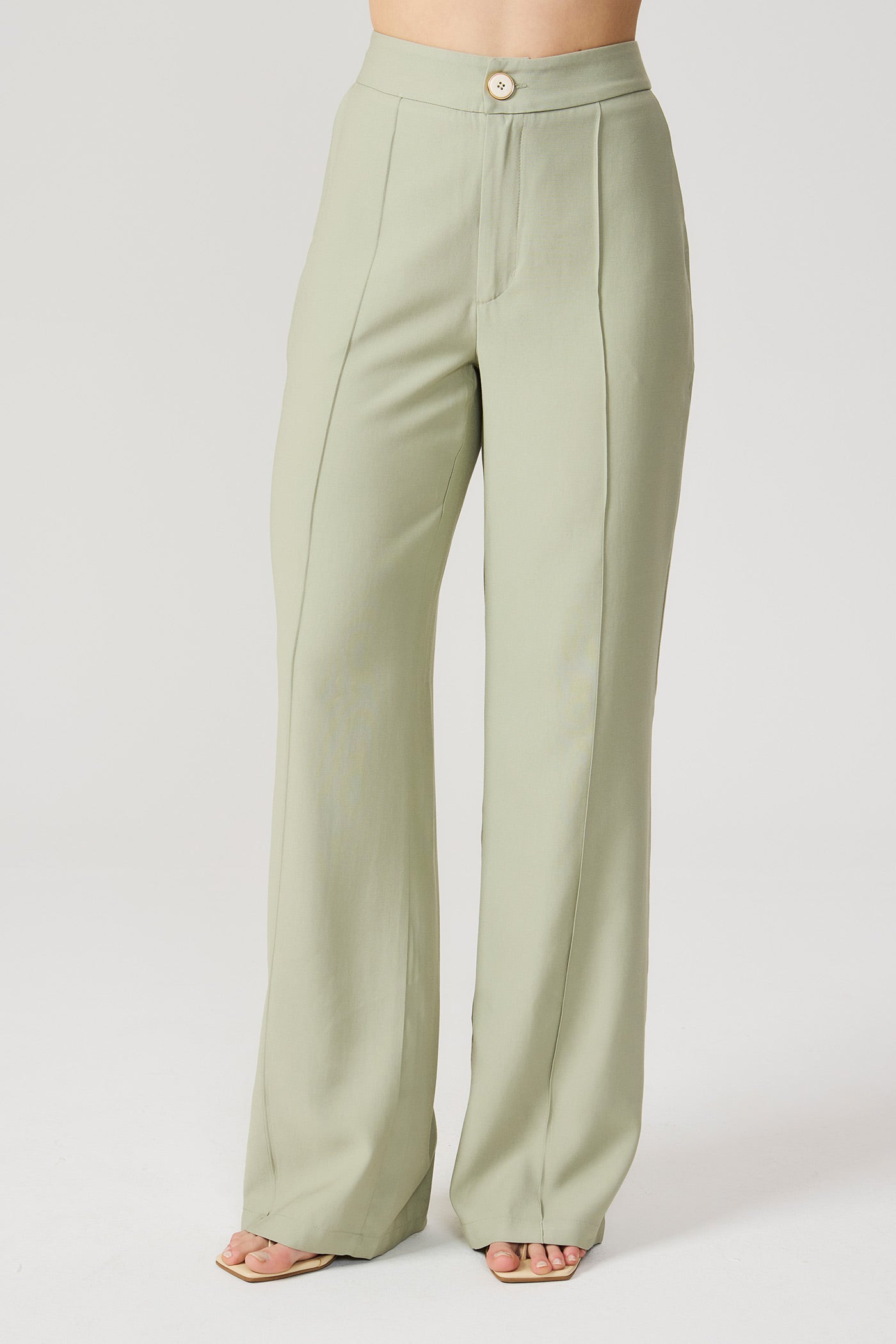 Calça wide leg verde Fato Básico