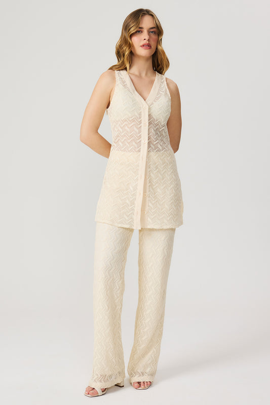 Calça crochet Fato Básico