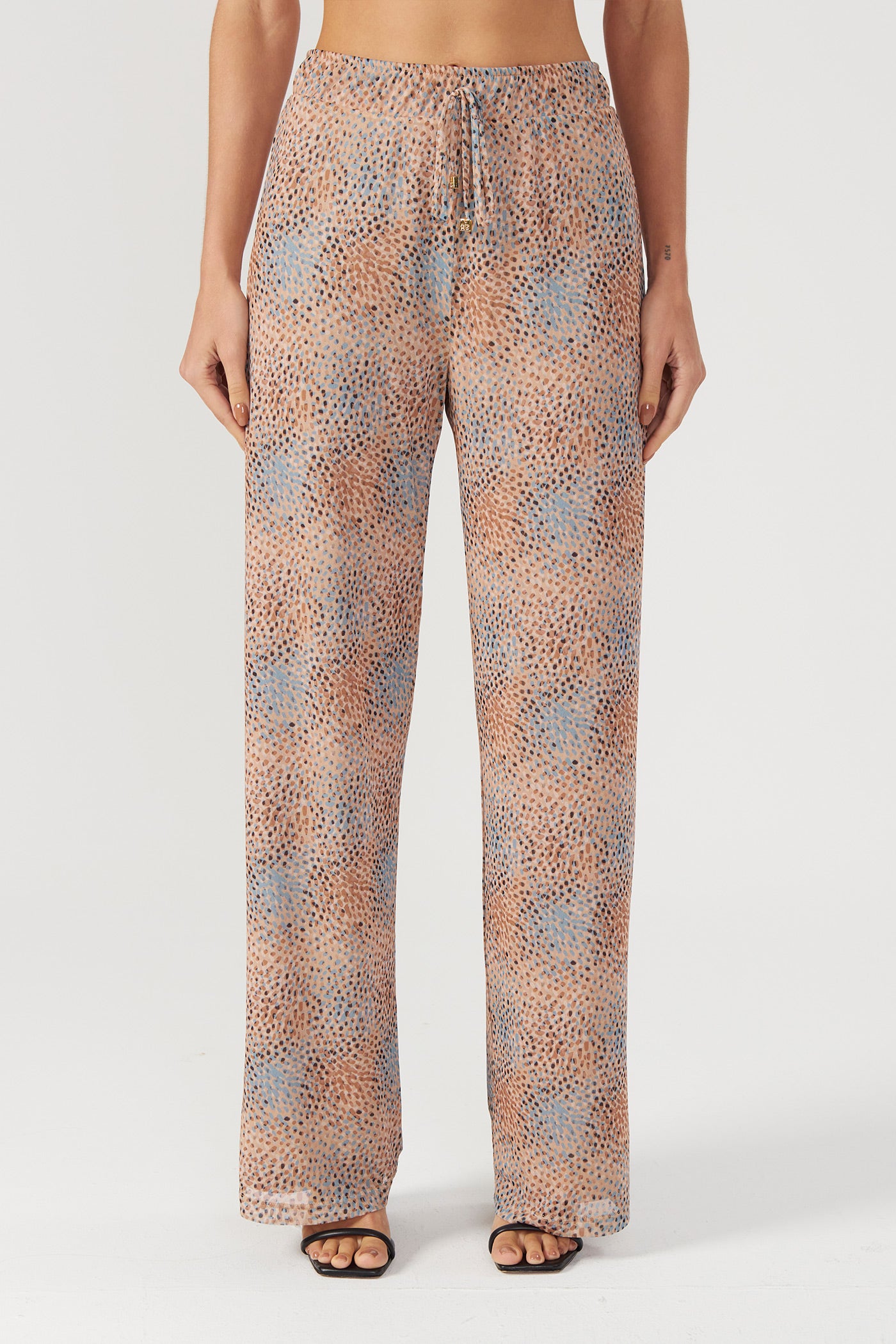 Calça tule estampado natural Fato Básico