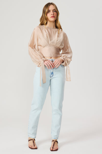 Calça jeans reta lavação clara Fato Básico